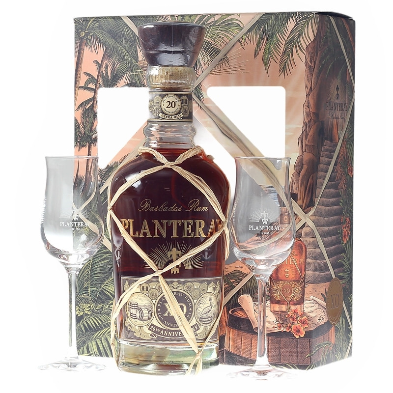 Plantation XO 20th Anniversary mit 2 Gläsern 0,7 L 40% vol